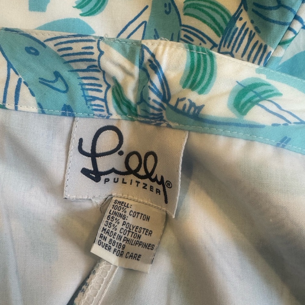 Lilly Pulitzer Blue Marlin Print Pant - Picture 4 of 6